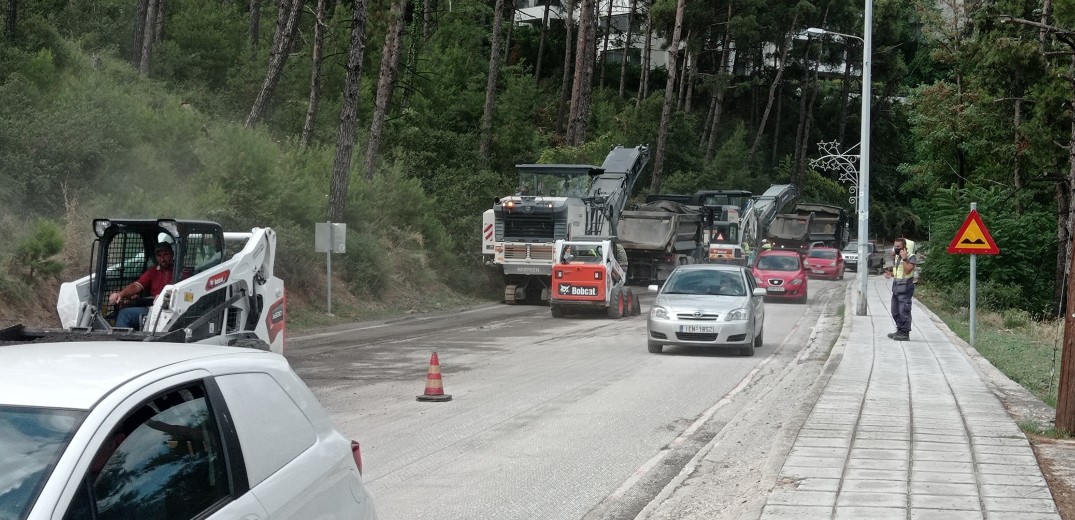 Σύγχρονος και ασφαλής γίνεται πλέον ο δρόμος Πυλαία-Πανόραμα-Χορτιάτη - Ασφαλτοστρώσεις ως το ΓΝ Παπανικολάου