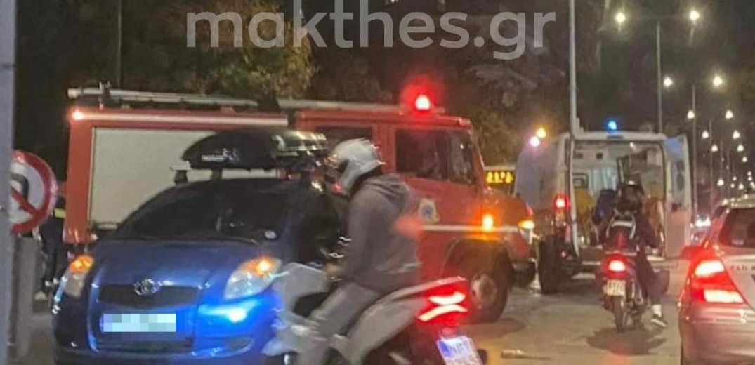 Τροχαίο με 3 τραυματίες στην ανατολική Θεσσαλονίκη (φωτ.)