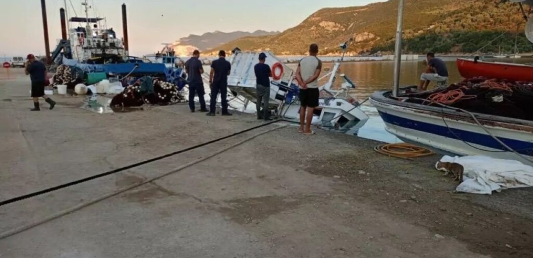 Βυθίστηκε αλιευτικό σκάφος στον Πλατανιά Μαγνησίας