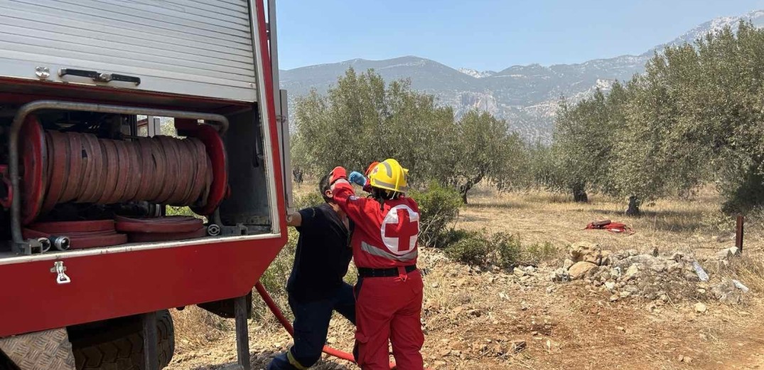 Πυρκαγιά στο Κρυονέρι Αιτωλοακαρνανίας	