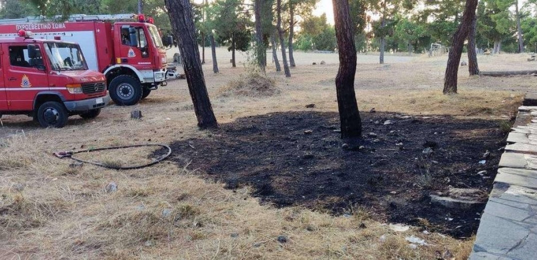 Θεσσαλονίκη: Η πυροσβεστική πρόλαβε φωτιά στο Σέιχ Σου (Φωτ.)