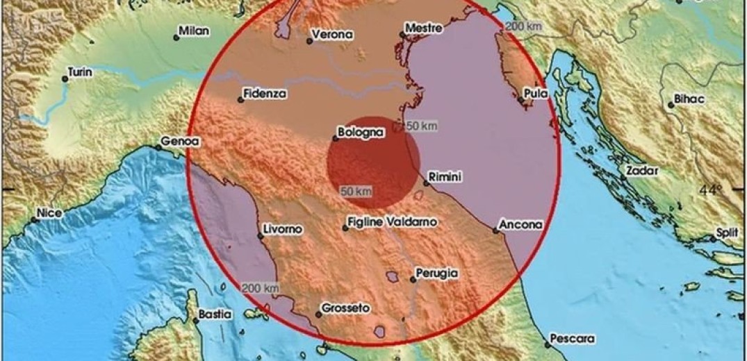 Ιταλία: Ισχυρός σεισμός 4,8 Ρίχτερ κοντά στη Φλωρεντία  - Μόλις 8,4 χλμ. το εστιακό βάθος