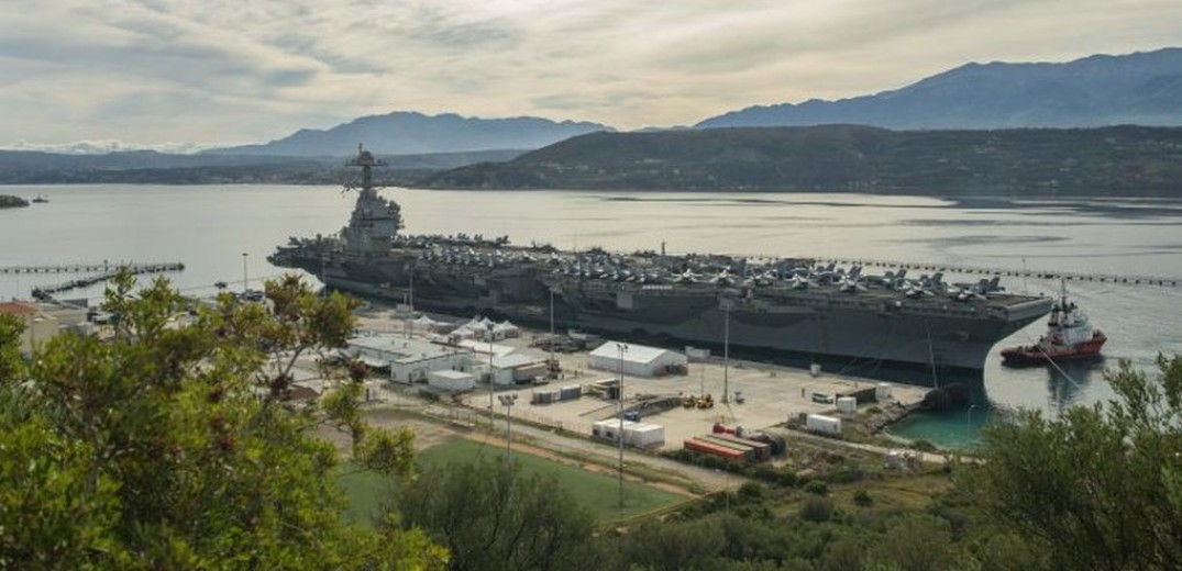 Έφτασε στη Σούδα το αεροπλανοφόρο των ΗΠΑ «USS Gerald Ford»