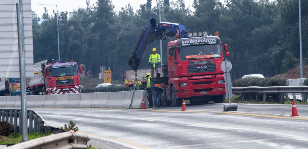 Θεσσαλονίκη: Κλείνει τμήμα του περιφερειακού και απόψε για νυχτερινές εργασίες