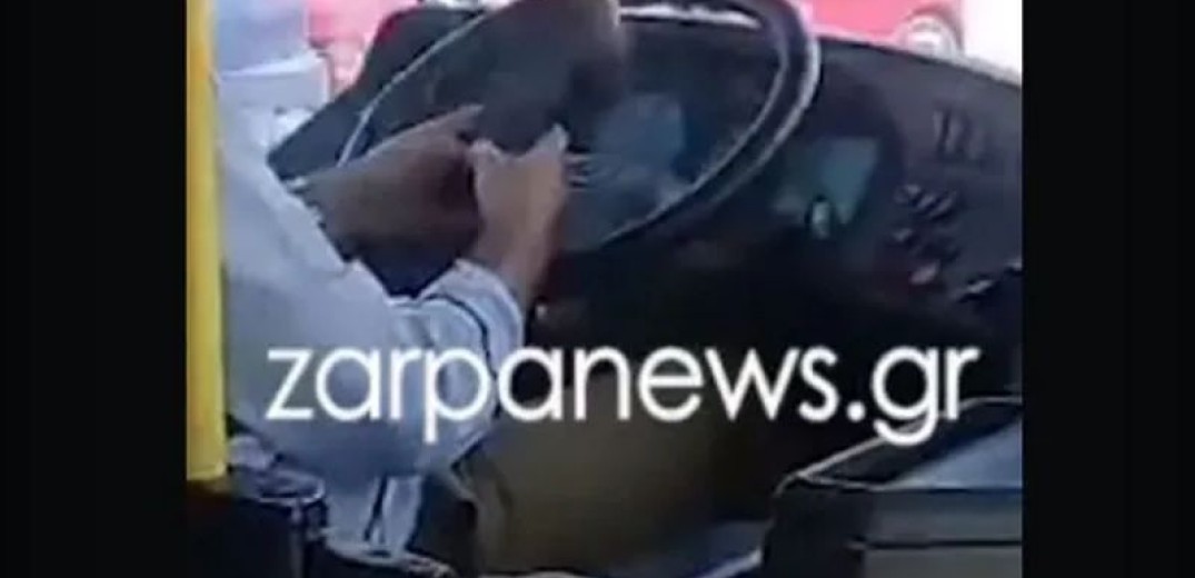 Χανιά: Σάλος με οδηγό ΚΤΕΛ - Παίζει με το κινητό του ενώ εκτελεί δρομολόγιο (βίντεο)