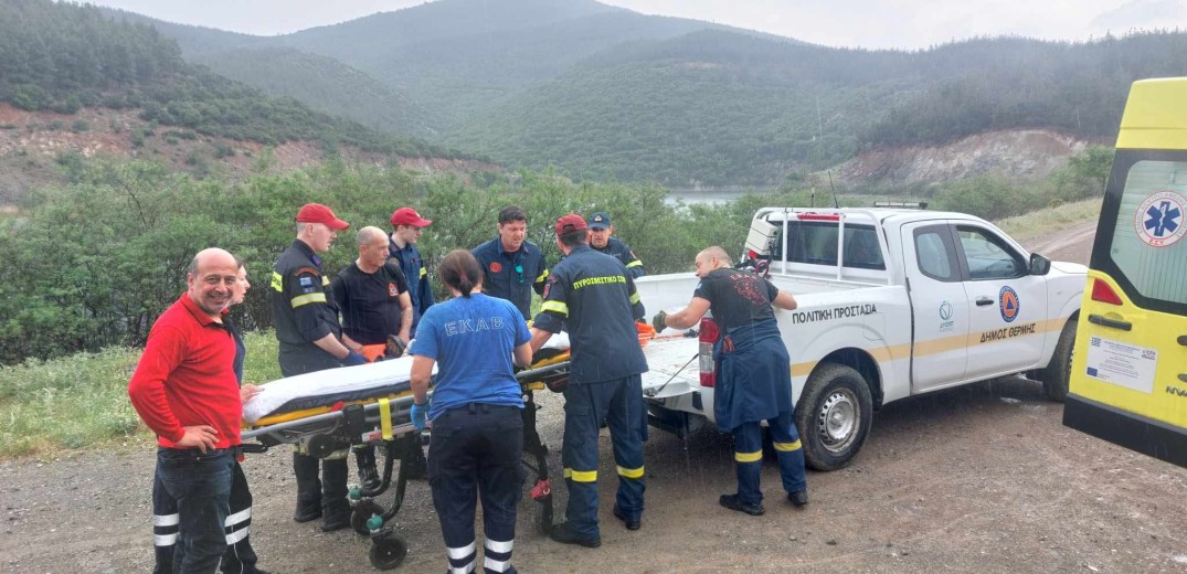 Θεσσαλονίκη: Επιχείρηση διάσωσης τραυματισμένης γυναίκας