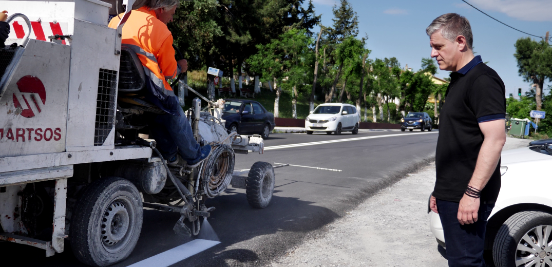 Ολοκληρώθηκε η ανακατασκευή της κεντρικής οδικής αρτηρίας που συνδέει την Περαία με τη Ν. Μηχανιώνα