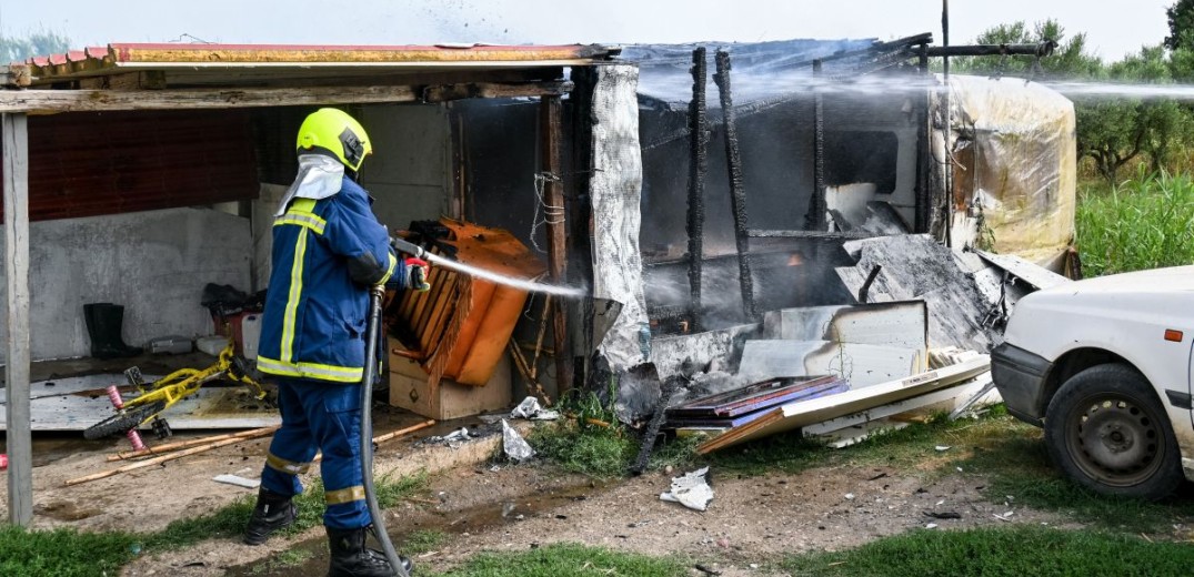 Ηλεία: Ξανά στις φλόγες το σπίτι το σπίτι του δολοφόνου της 11χρονης