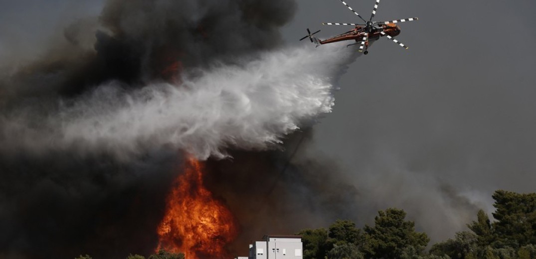 Καβάλα: Οριοθετήθηκε η φωτιά στο Παγγαίο