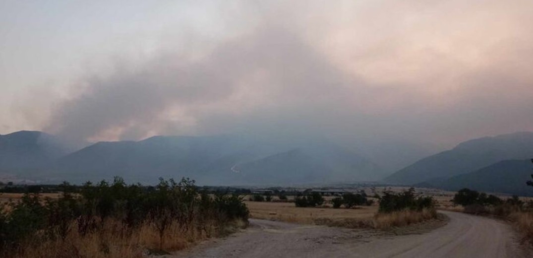 Σέρρες: Μαίνεται η φωτιά στο Αχλαδοχώρι - Ρίψεις νερού από αέρος (βίντεο)