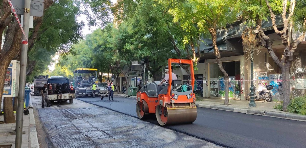 Θεσσαλονίκη: Εργασίες ασφαλτόστρωσης και σήμερα στη Βενιζέλου