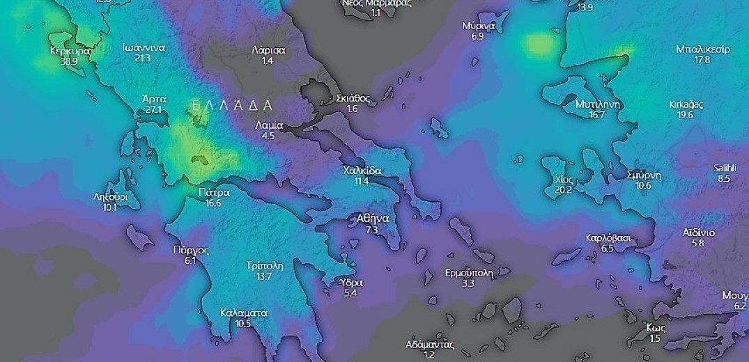 O καιρός της Παρασκευής 12 Απριλίου 2019