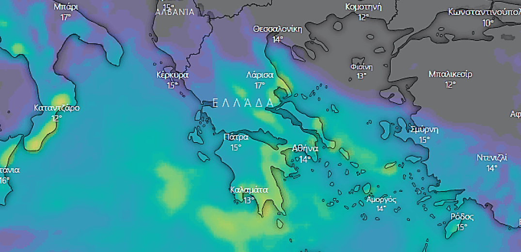 Ο καιρός της Παρασκευής 5 Απριλίου 2019