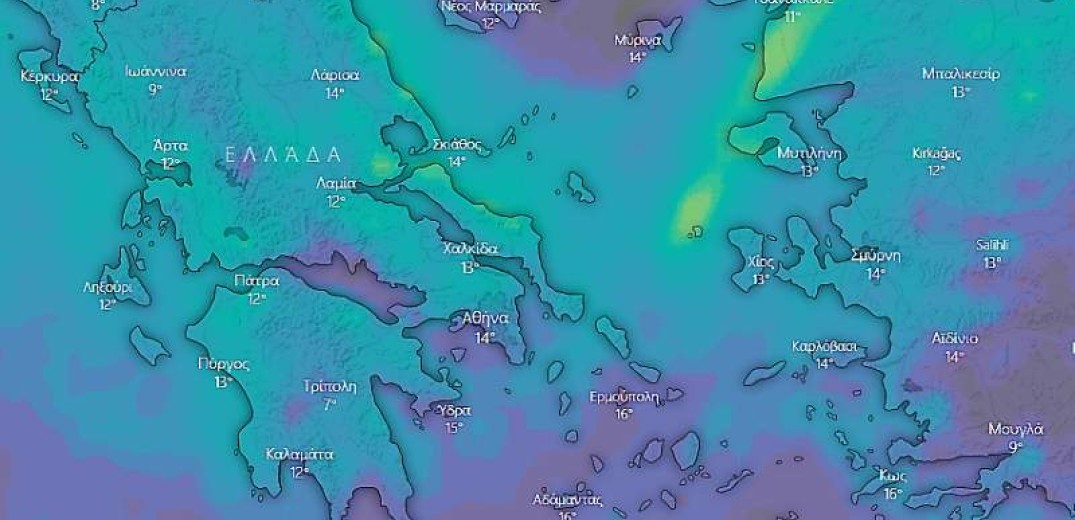 O καιρός της Κυριακής 14 Απριλίου 2019