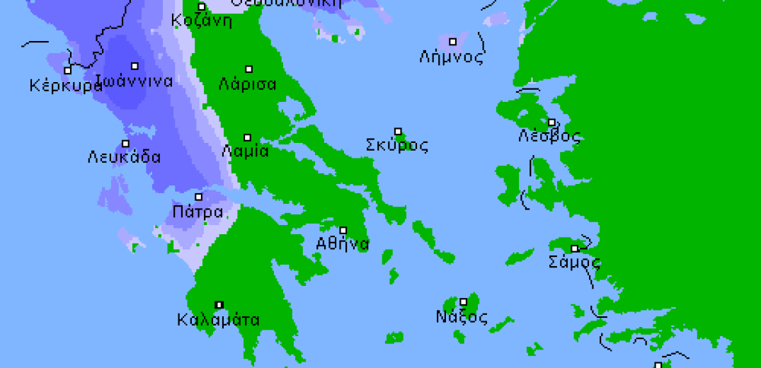 Ο καιρός της Δευτέρας 6 Μαΐου 2019