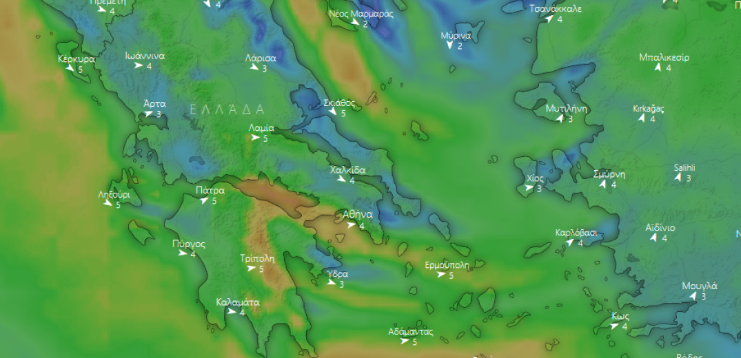 Ο καιρός της Τρίτης 7 Μαΐου 2019