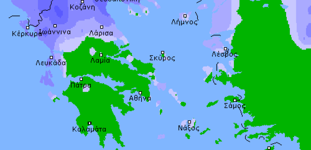 Ο καιρός της Τετάρτης 15 Μαΐου 2019