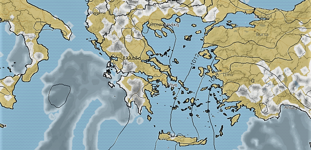 Ο καιρός της Πέμπτης 25 Ιουλίου 2019