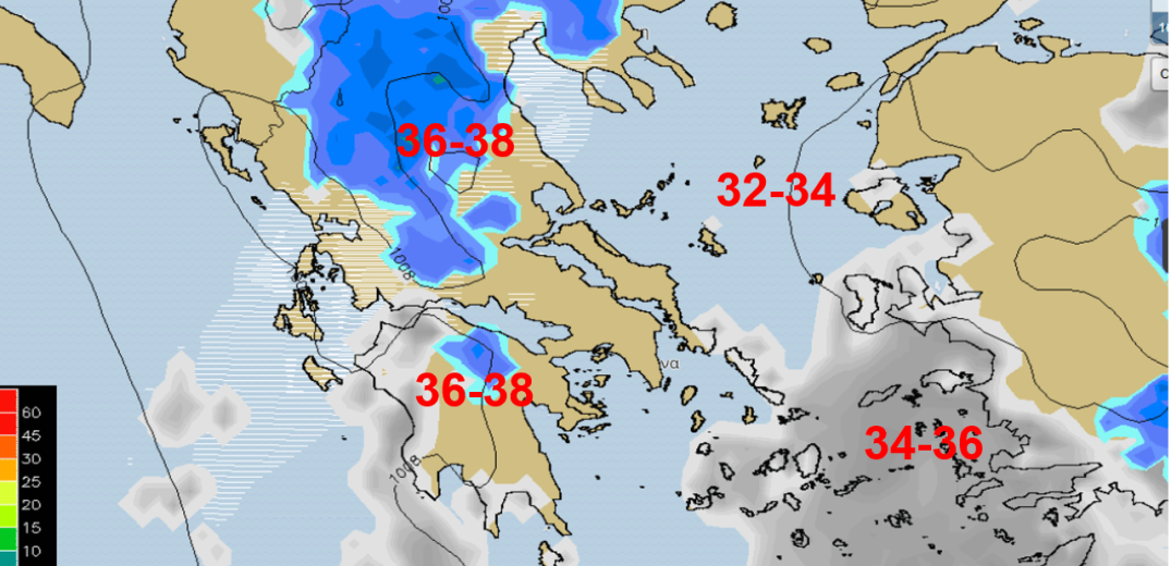 Ο καιρός της Πέμπτης, 15 Αυγούστου 2019