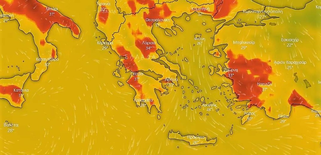 Ο καιρός της Τρίτης, 20 Αυγούστου 2019   