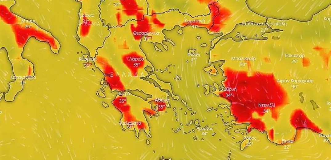 Ο καιρός της Πέμπτης 29 Αυγούστου 