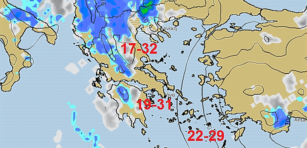 Ο καιρός του Σαββατοκύριακου, 7-8 Σεπτεμβρίου 2019