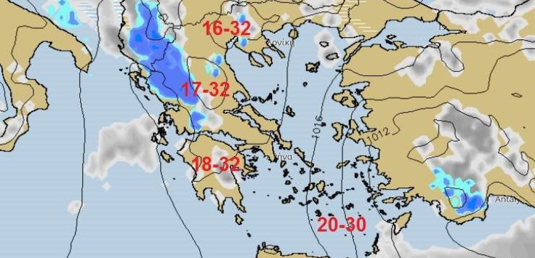 Ο καιρός της Πέμπτης 12 Σεπτεμβρίου 