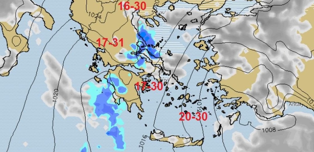 Ο καιρός της Παρασκευής 13 Σεπτεμβρίου 2019