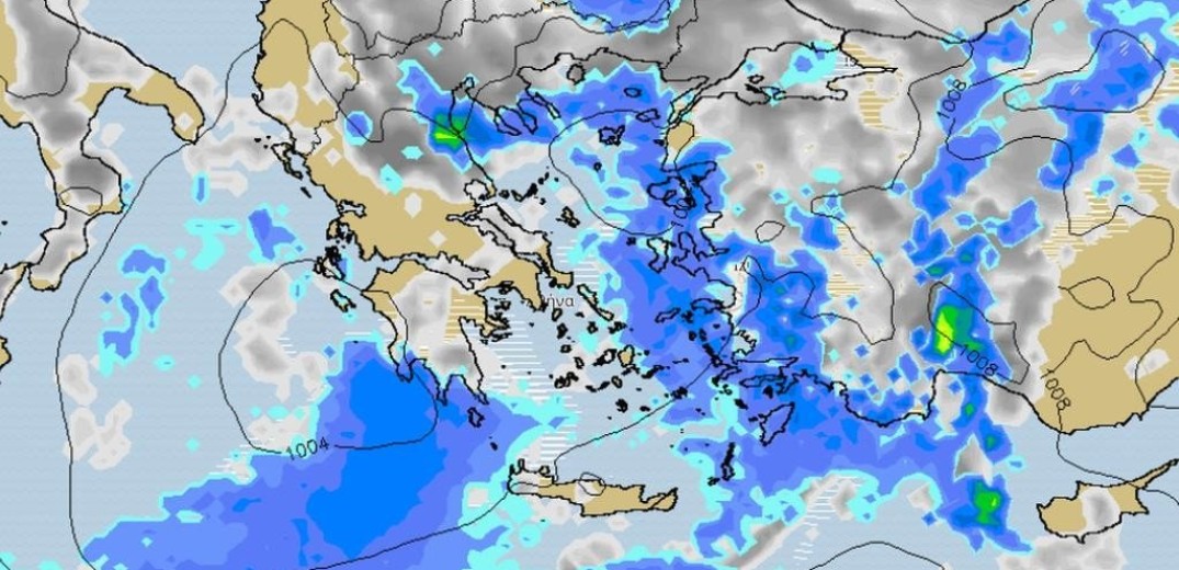 Οι περιοχές που συνεχίζεται η κακοκαιρία, εξασθένηση την Τρίτη 26 Νοεμβρίου 2019