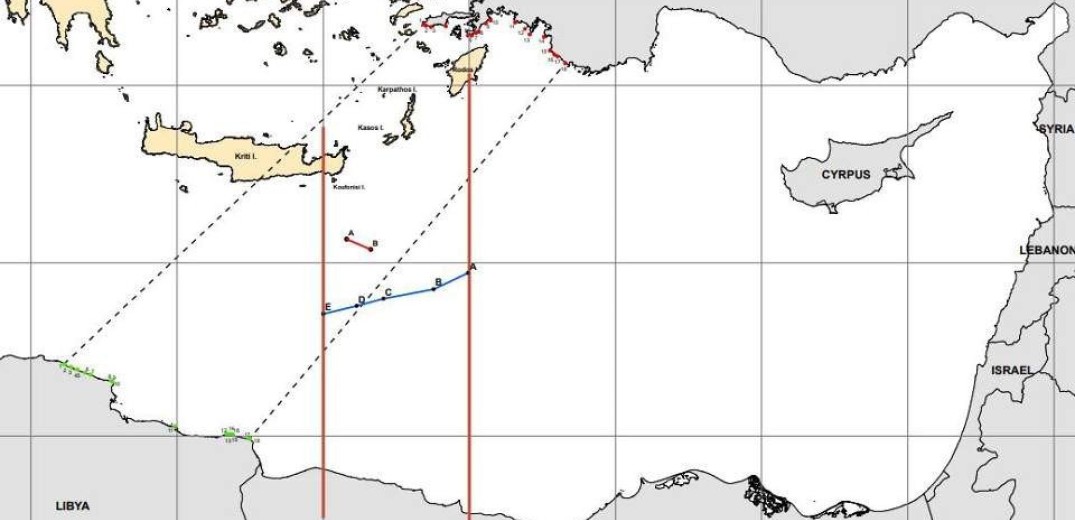 Στο «φως» ο χάρτης μετά τη συμφωνία Ελλάδος-Αιγύπτου για τις ΑΟΖ