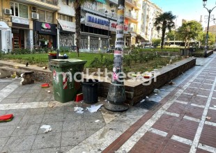 Σε απέραντο σκουπιδότοπο ξύπνησε η Θεσσαλονίκη (φωτ.)