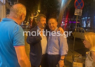 Επίσκεψη Δανιηλίδη στο εκλογικό κέντρο του Αγγελούδη (βίντεο & φωτ.)